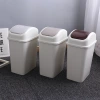 Small flap trash can, creative household plastic trash can, simple toilet, living room crevice trash can, office Application Scenario